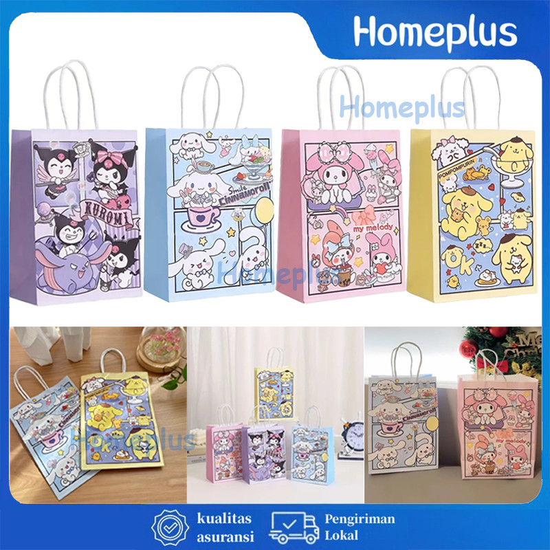

Paper Bag Animasi Goodie Bag Bingkisan Kantong Kertas Snack Anak Tas Hampers Kado Motif Kartun Lucu