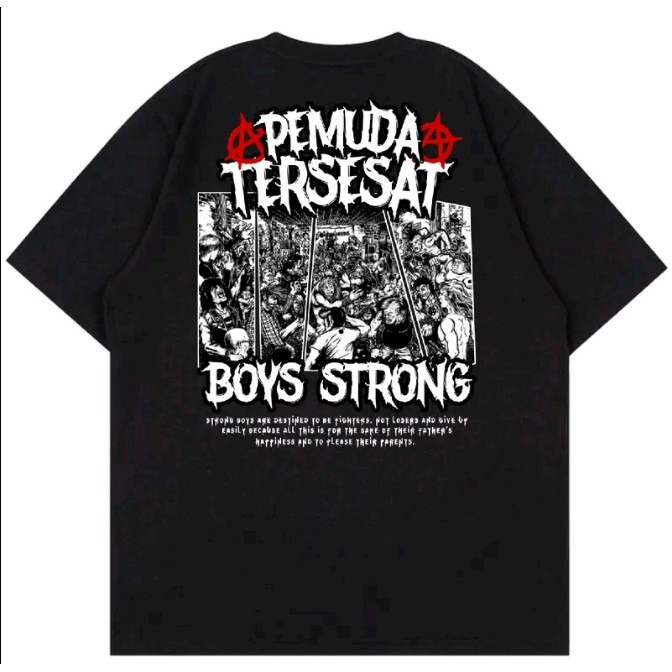 T-Shirt kaos skena Baju pria pemuda tersesat Clothing Boxy fit COD Pria dan Wanita