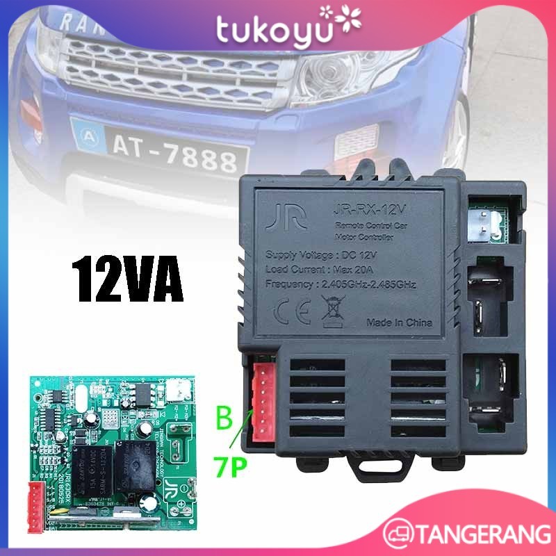 Receiver Remot Mobil Aki JR-RX-12V Socket B 7pin Receiver Mobil Aki 12v Mainan Anak Remote Control