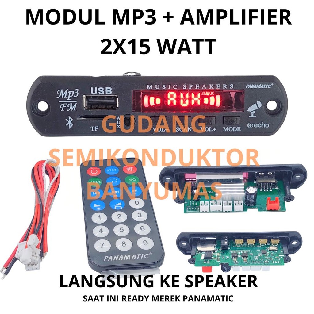 Modul mp3 bluetooth max plus record + power 2x15 watt