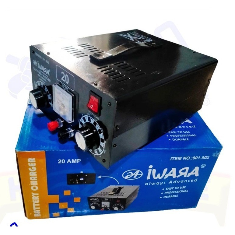 IWARA BATERY CHARGER 15 A 901-901 / Battery Charger 15 Ampere IWARA / Charger Aki Heavy Duty