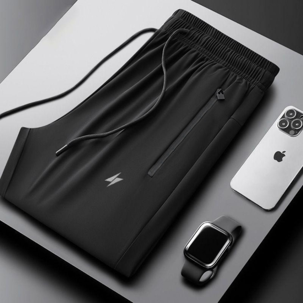 KHD SPORT | Celana Training Infinity Pants Hitam -Olahraga Pria Panjang Sporty- Jogging Fitnes Gym U