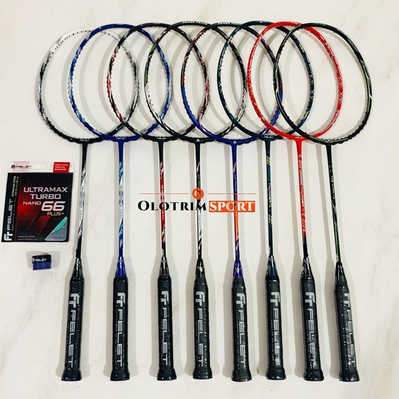 Raket Badminton FELET Dominators 20 Thunder T1 Blink Swords 1 2 Radical 1000 1001 1002 Electrowave T