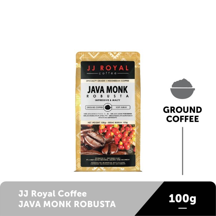 

[PROMO] Coffee/Kopi JJ Royal Java Monk Robusta Ground Bag 100g