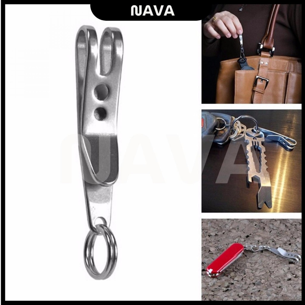 

Suspension Clip Multifungsi Stainless dengan Gantungan Kunci