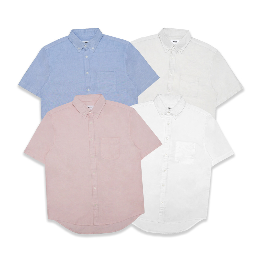 FOLX Regular Fit Oxford Short Sleeve Shirt