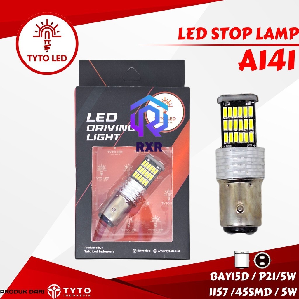 Lampu Led Stoplamp Motor A141 Soket 1157 BAY15D 5Watt 45SMD Dc Canbus - TYTO