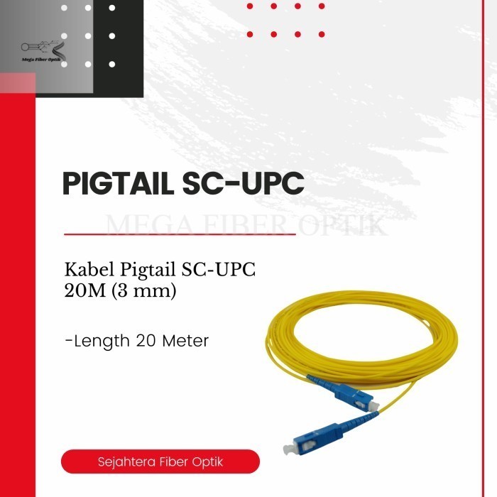 Patchcord SC-UPC 20M / Patchcord SC-SC Simplex | Kabel Fiber Optic FTTH