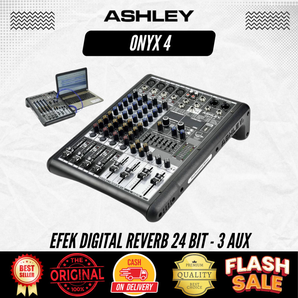 Mixer 4 Channel Ashley Onyx 4 Original Ashley
