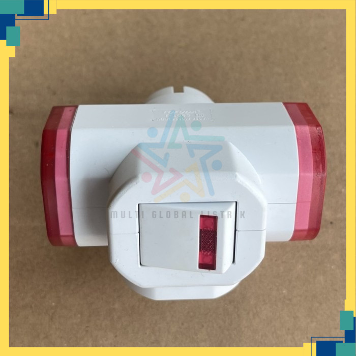 STEKER T-Arde 3 arah ON OFF / Colokan Cabang Multi MIKAWA MG-8353A - SAKLAR ON OFF