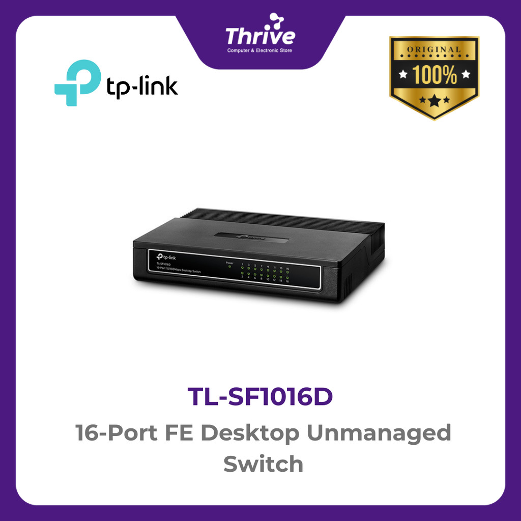 TP-LINK 16-Port FE Desktop Unmanaged Switch
