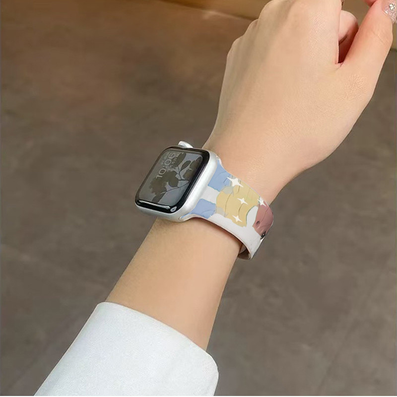 Tali jam tangan berwarna cocok untuk Apple Watch 1 Series 2 Apple Watch Series 3 Apple Watch Series 