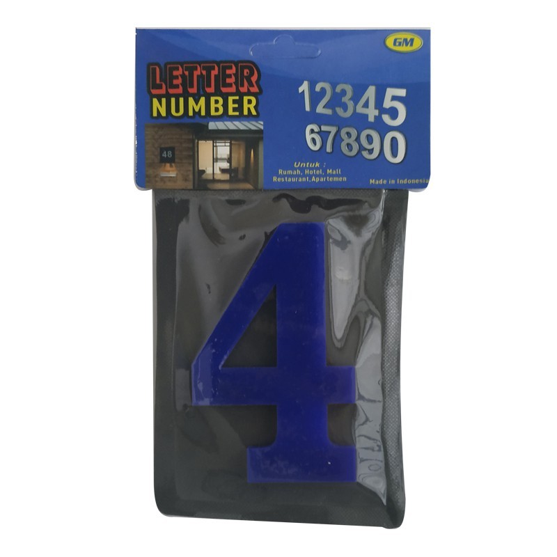 

GM LABEL ACRYLIC ANGKA TEMPEL 10CM 4