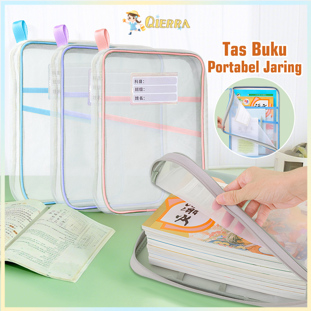 

Qierra Tas Dokumen Transparan Tas Penyimpanan Portabel 3 Lapisan Zippering