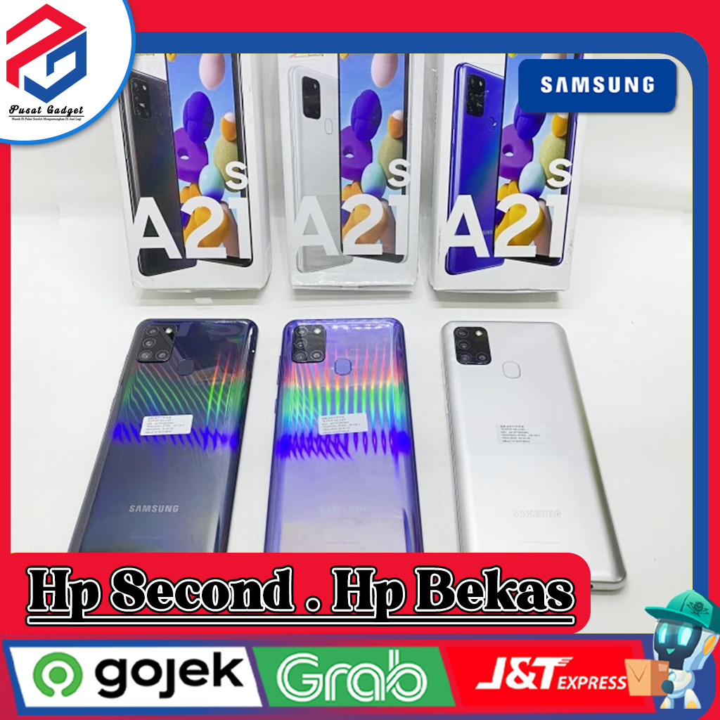 Samsung A21S Ram 3/32GB | Ram 6/64GB | Ram 6/128GB Second Pusat Gadget
