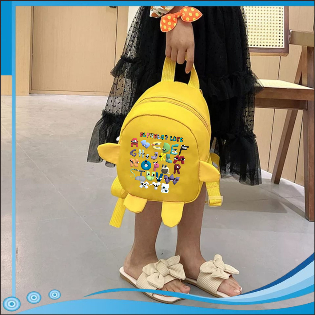 TB Tas Ransel Anak Alphabet Lore Karakter Animasi Sekolah Unisex Fashion Kids 16 A4