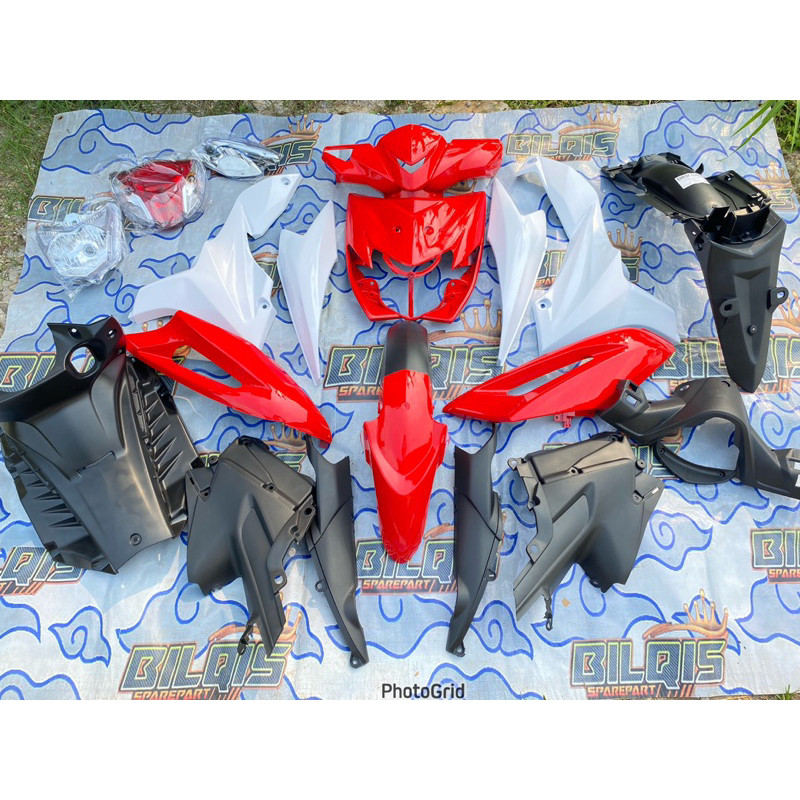 Body blade 110 fullsett cover full set body halus dan kasar blade 110 R lama warna merah putih