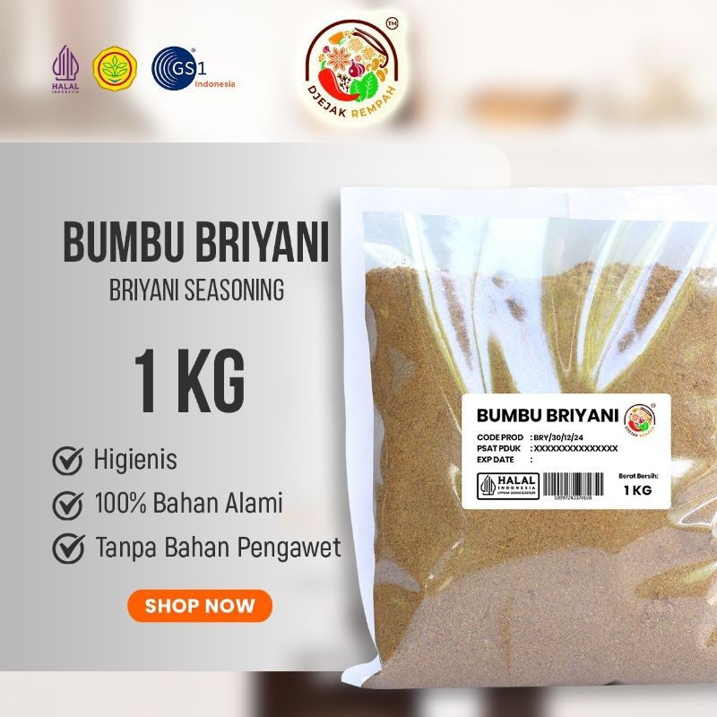 

Bumbu Briyani Bubuk / Briyani Seasoning ( 100 Gr - 500 Gr)