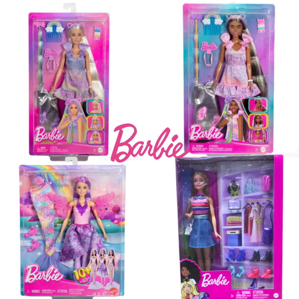 Genuine Barbie Doll Dress Up Mermaid Fantasy Fairy Tale Princess Cute Doll Model Statue Collectible 