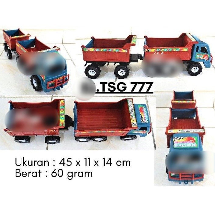 TSG 777 - Mainan Truck Sapi Gandengan Truk Bak Gandeng Tsg777