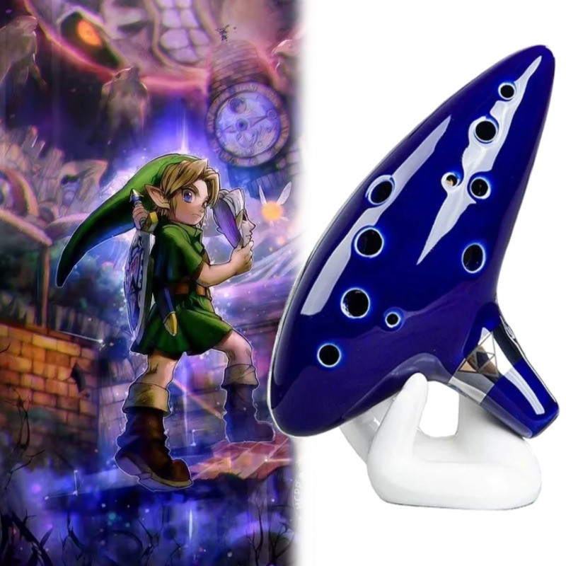 Bahan Keramik Alto C Legend Of Time Zelda Ocarina Flute Ocarina Musical Instrument Seruling Ocarina