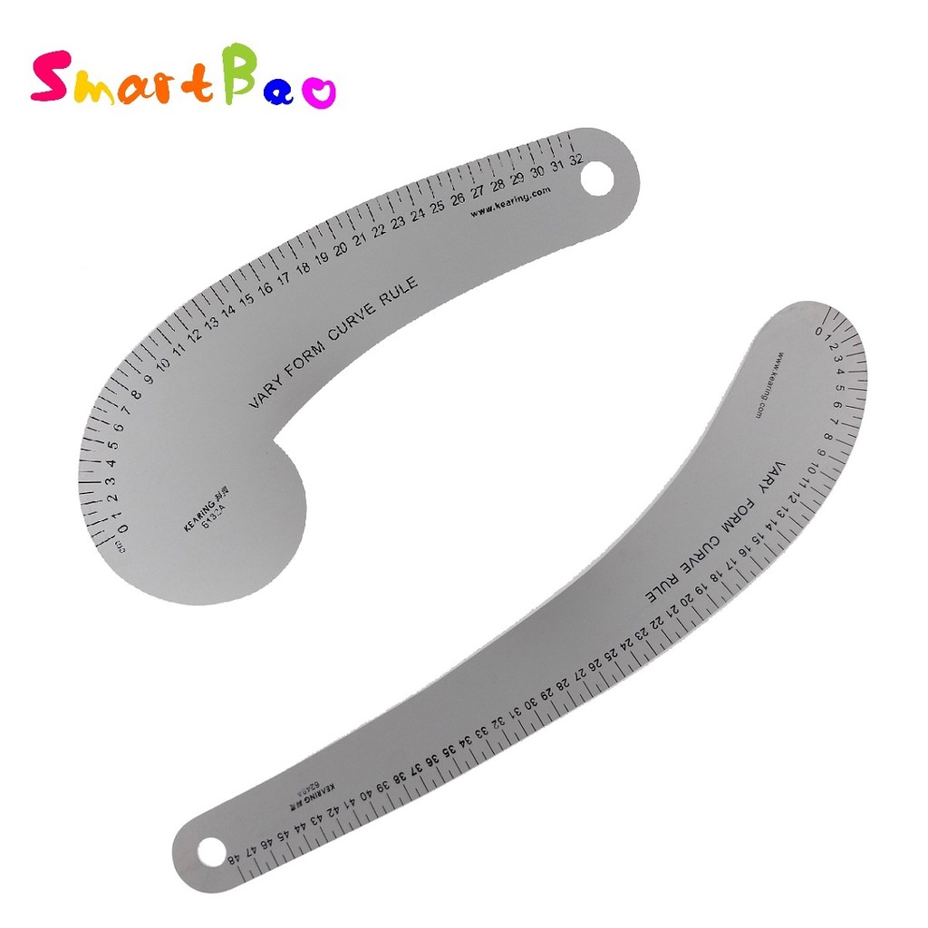 

Metal Sewing French Curve Ruler for Fashion Design, Pattern Making, Sewing & Design Metric System 32cm 48cm 60cm Drafting Tool