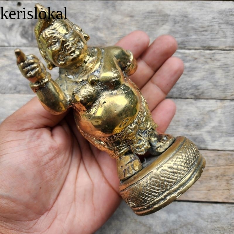 PATUNG SEMAR KUNINGAN / SEMAR BADRANAYA / ISMAYA /EYANG SEMAR / KOLEKSI ANTIK KL17