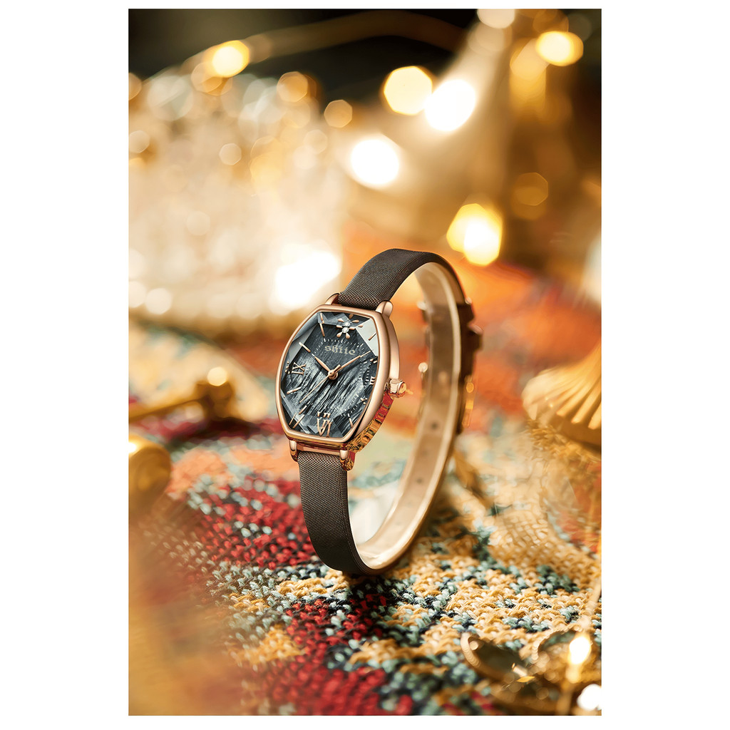 Pilih 2, diskon 50% Jam tangan wanita elegan terbaru 2025, jam tangan kulit wanita, jam tangan murah