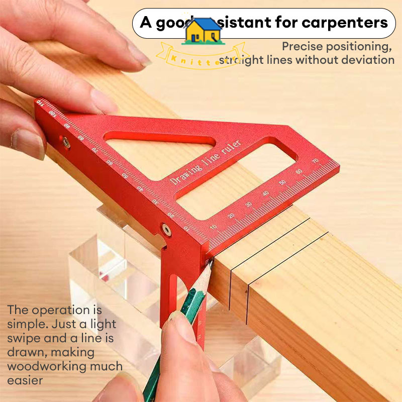 Penggaris Siku Segitiga Siku Multi-Angle Woodworking Ruler /Penggaris Siku Segitiga /Penggaris Woodw
