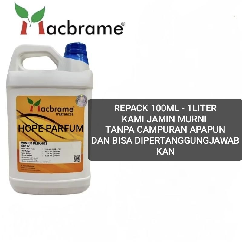 DISKON WINTER DELIGHT BY MACBRAME REPACK MURNI TANPA CAMPURAN APAPUN