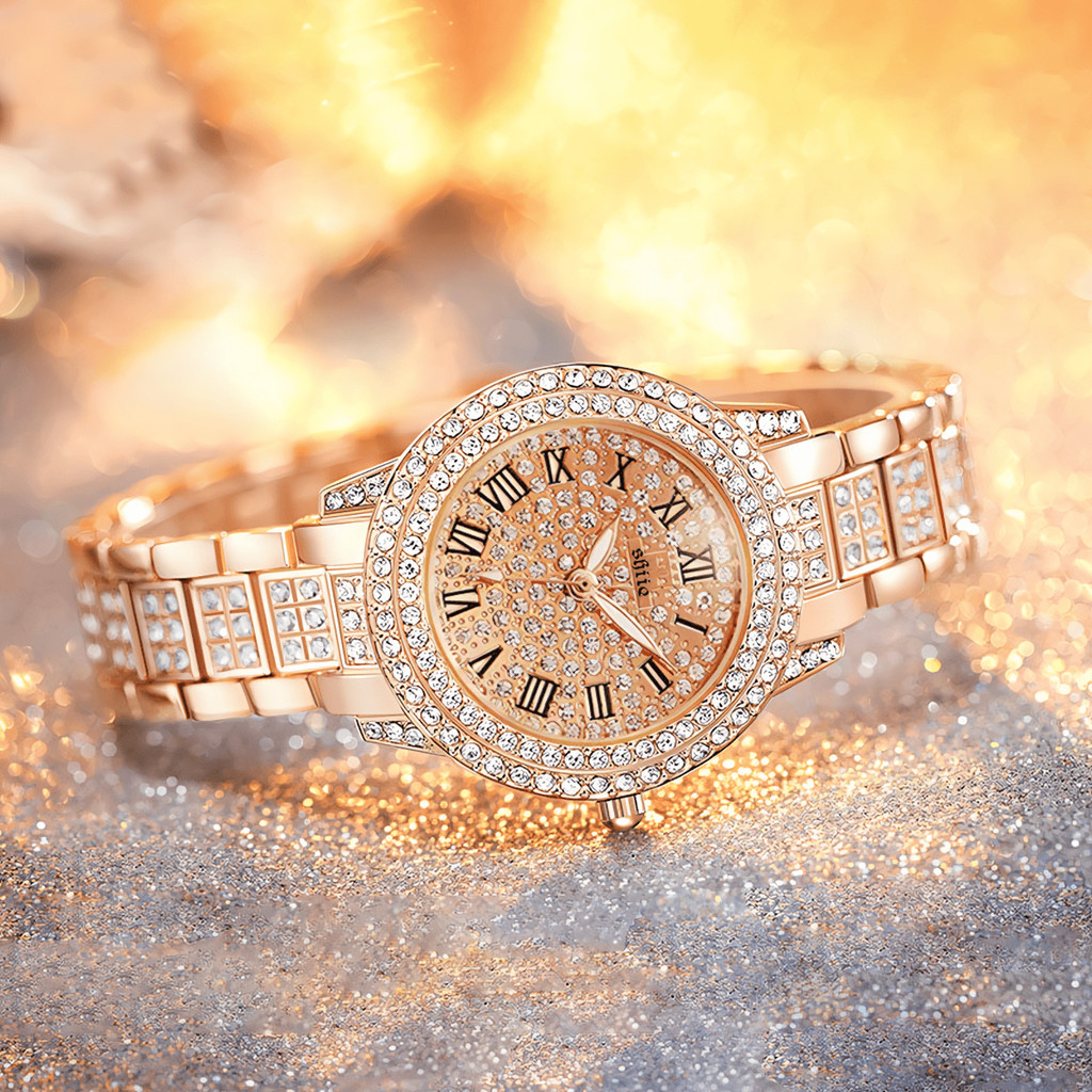 Pilih 2, diskon 50% Jam Tangan Branded Wanita Ori Rose Gold Elegan – Jam Tangan Cewek Dewasa Terbaru