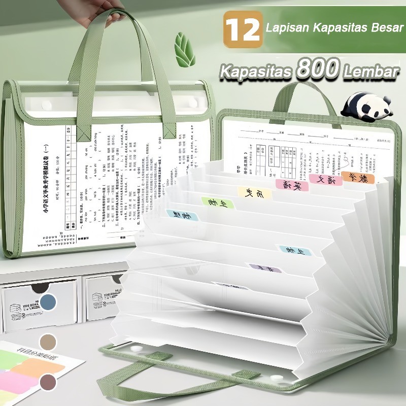 

Transparan File Folder / Tas Dokumen File A4 Dokumen Ukuran Folio Tas Berkas 13 Sekat Document Bag