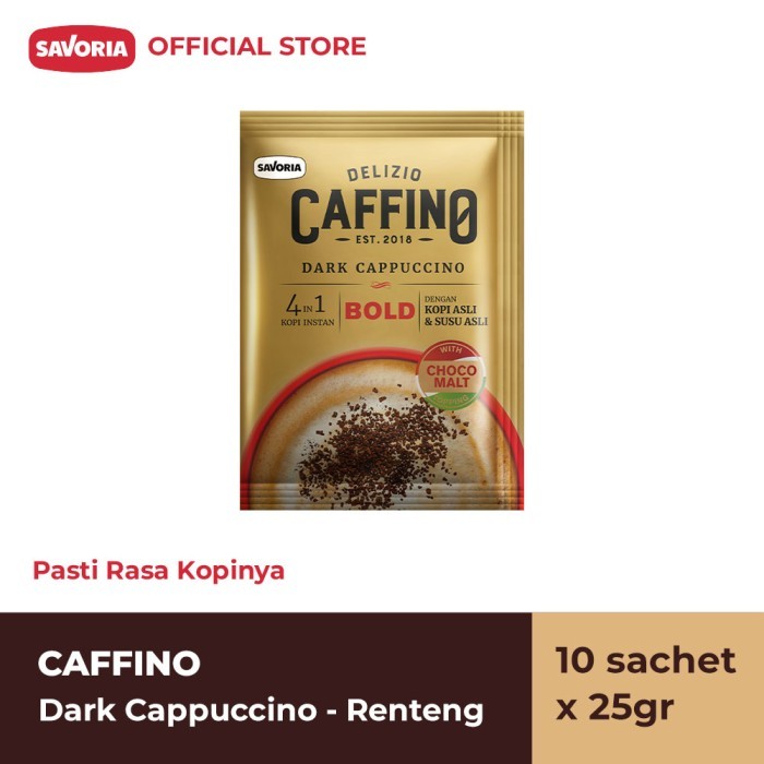 

Caffino Dark Cappuccino Renteng - Bubuk Kopi Instan 10 Sachet x 25g