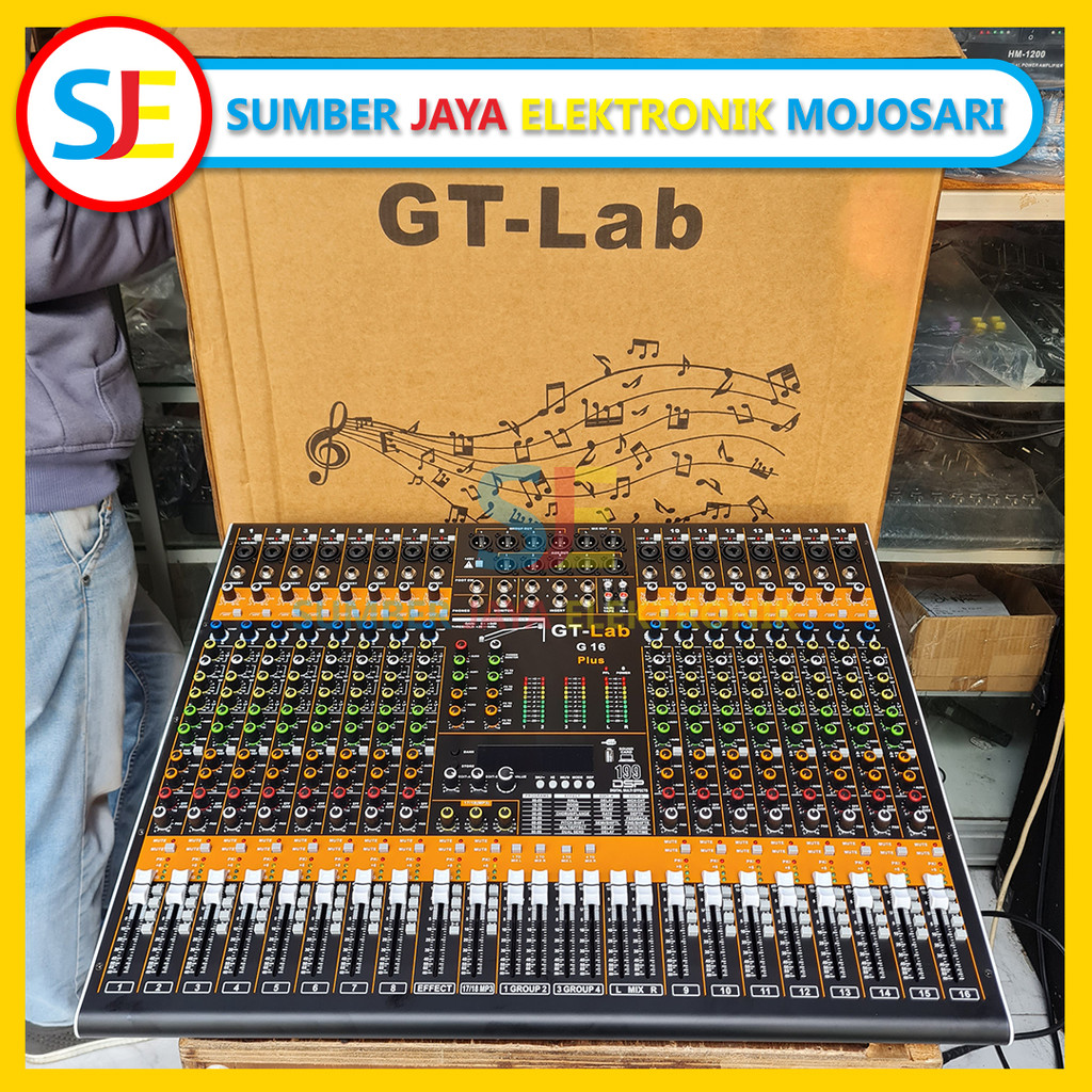 Mixer Audio GT-LAB G16 Plus + Compress / Mixer Audio GT LAB 16 Channel