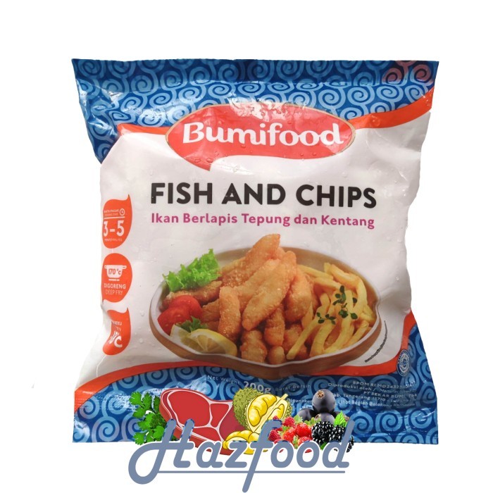 

Seafood Olahan Bumifood Fish and Chips 200 Gram