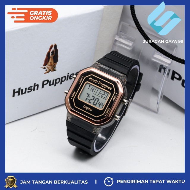 Jam Tangan Wanita Fashion Hush Puppies TW 6554 LED Touch Watch - Bisa Bayar Ditempat - COD - Murah