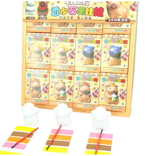 

J2 - Mainan mewarnai Batu lukis DIY Melukis patung gypsum labubu