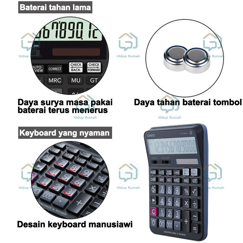 

RB Kalkulator Casio M J 120D PLUS CHECK CORRECT Kalkulator Meja Check Correct 100% asli