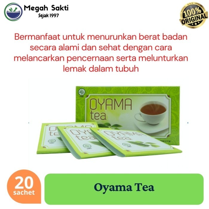

Megah Sakti - Oyama Slim Tea | Teh Pelangsing Diet Alami Oyama Pelancar Bab isi 20 bags