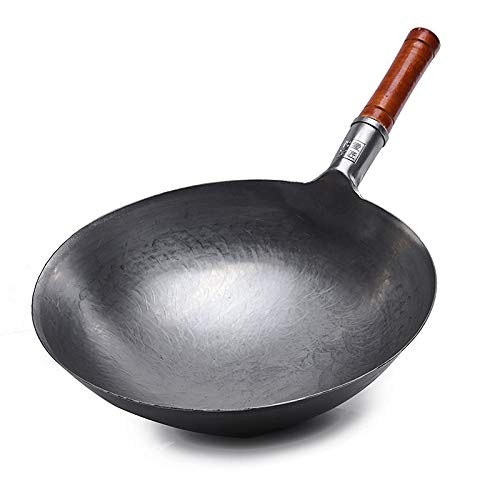 Chinese Carbon Steel Wok, Profession Chinese Traditional Hand Hammered Carbon Steel Pow Wok with Woo