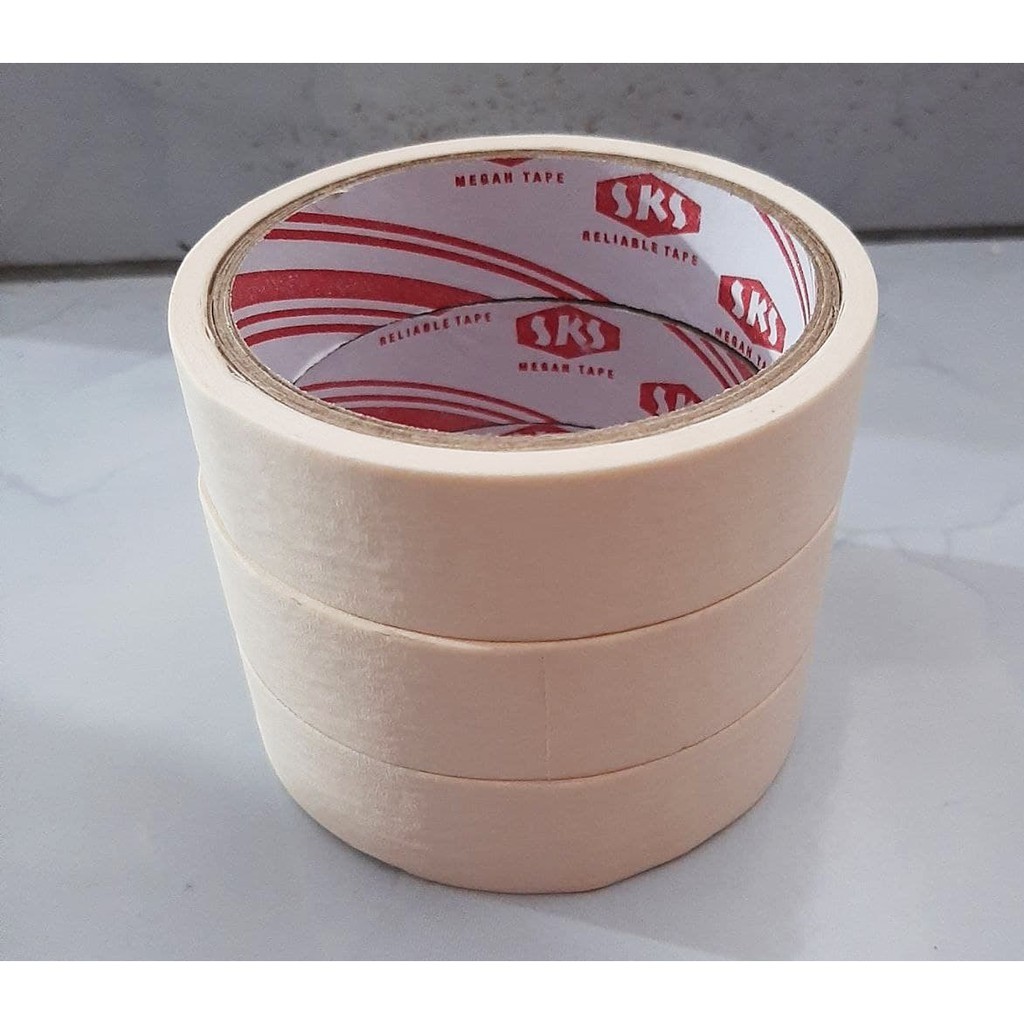 

LAKBAN KERTAS SKS ukuran 1 Inch dan 2 Inch Original