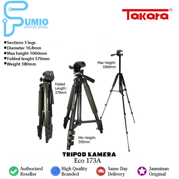 Takara Tripod Eco 173A // tripod kamera