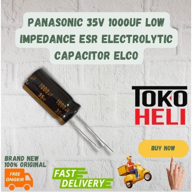Panasonic 35V 1000uf Low Impedance ESR Electrolytic Capacitor Elco