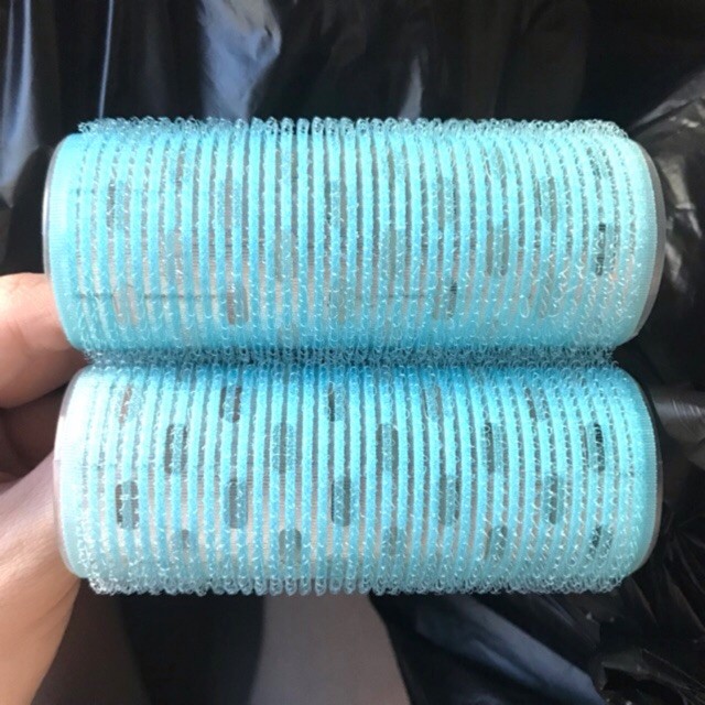 Thermal Rol Roll Rambut Lengket Panjang 105mm Diameter 40mm - Biru
