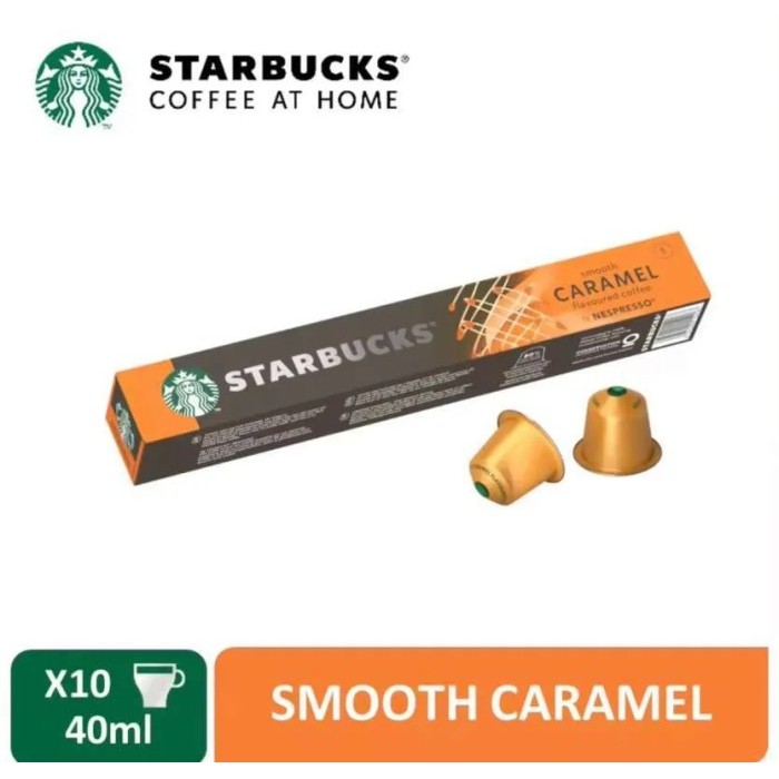 

Kopi Kapsul Starbucks Nespresso Premium Coffee Capsules Smooth Caramel asal Eropa