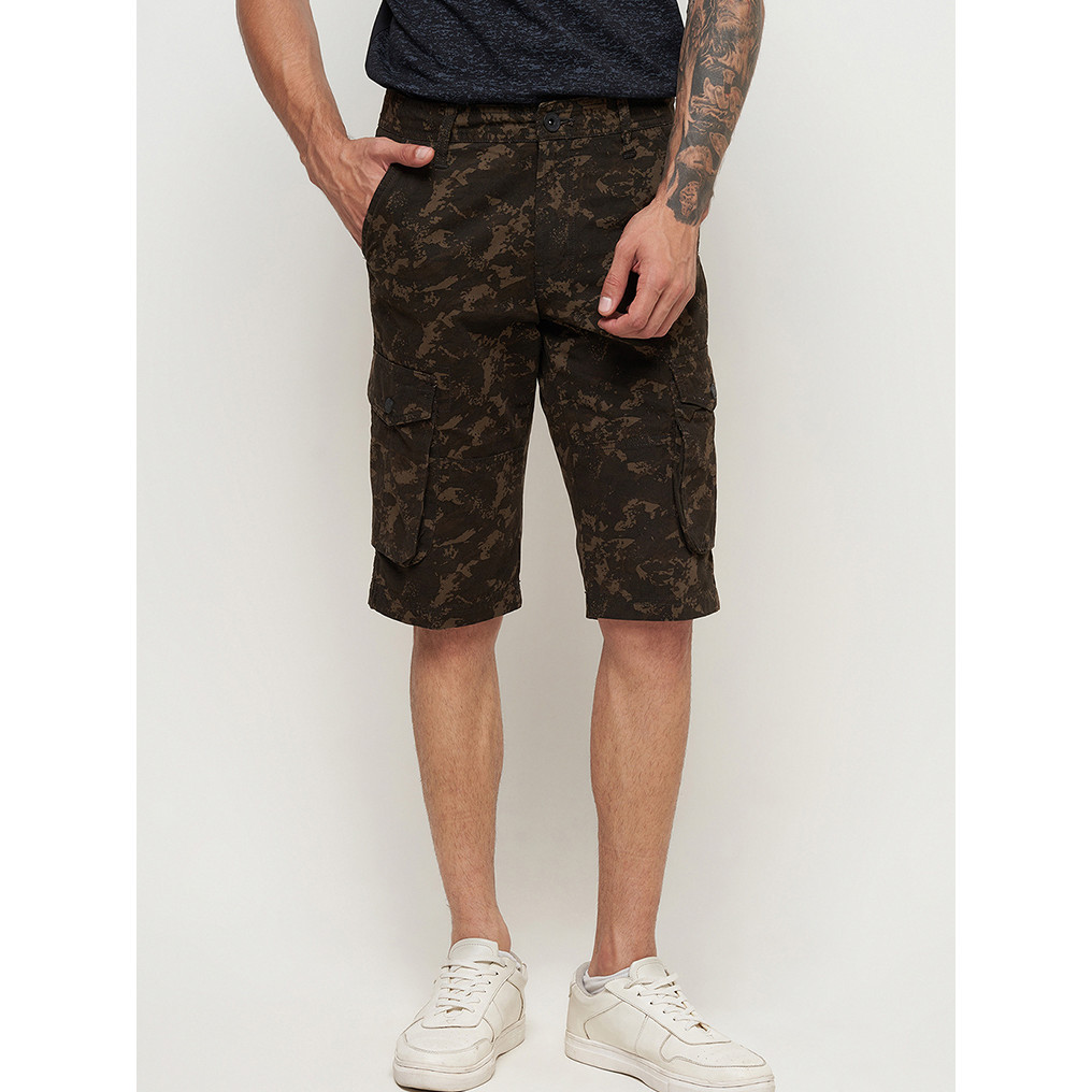 GABRIELLE Celana Pendek Bermuda Cargo Pria Regular Fit BAZC139N0123