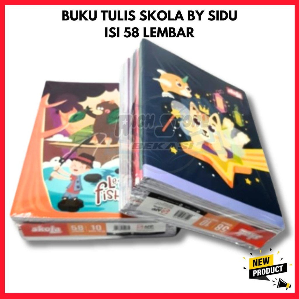 

BUKU TULIS 58 LEMBAR MERK SKOLA BY SIDU | SKOLA 58 | BUKU SEKOLAH | BUKU SIDU SINAR DUNIA