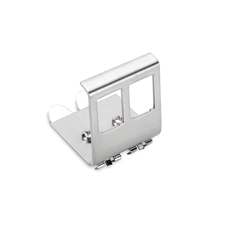 RJ45 1port 2ports DIN Rail Keystone Adapter For 35mm DIN-Rail Electrical Distribution Box Metal Moun