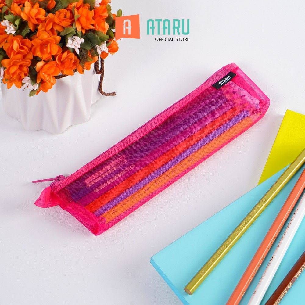 

Ataru Tempat Pensil Zipper Nylon Mesh - Pink Pencil Case Pouch Alat Tulis Stationery Organizer Perlengkapan Sekolah Pencil Case Pouch Alat Tulis Stationery Organizer Perlengkapan Sekolah