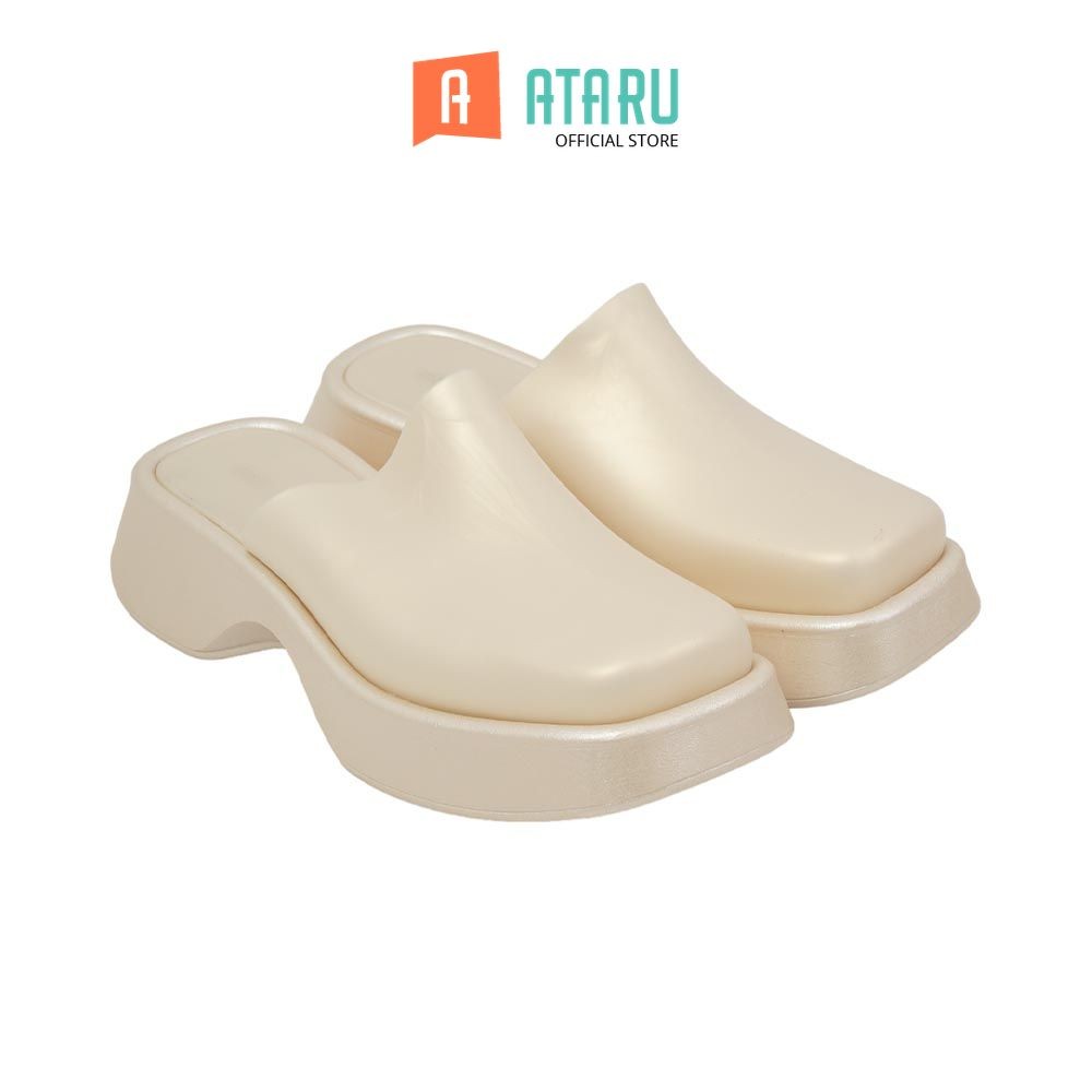 Ataru Ukuran 37 Sandal Wanita Clogs Pearl - Gold Women Slipper Sendal Kasual Outdoor Indoor Alas Kak